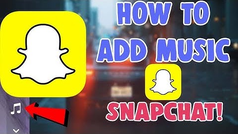 How To Add Background MUSIC On Snapchat Pics | Create A Song Snap