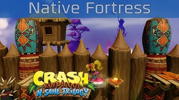 Crash Bandicoot N. Sane Trilogy - Native Fortress 100% Gems Walkthrough [HD 1080P]