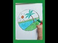 A Beautiful circle scenery drawing#you tube#video