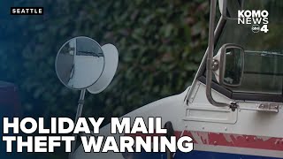 Seattle police warn of holiday mail thefts after series of brazen USPS truck break-ins