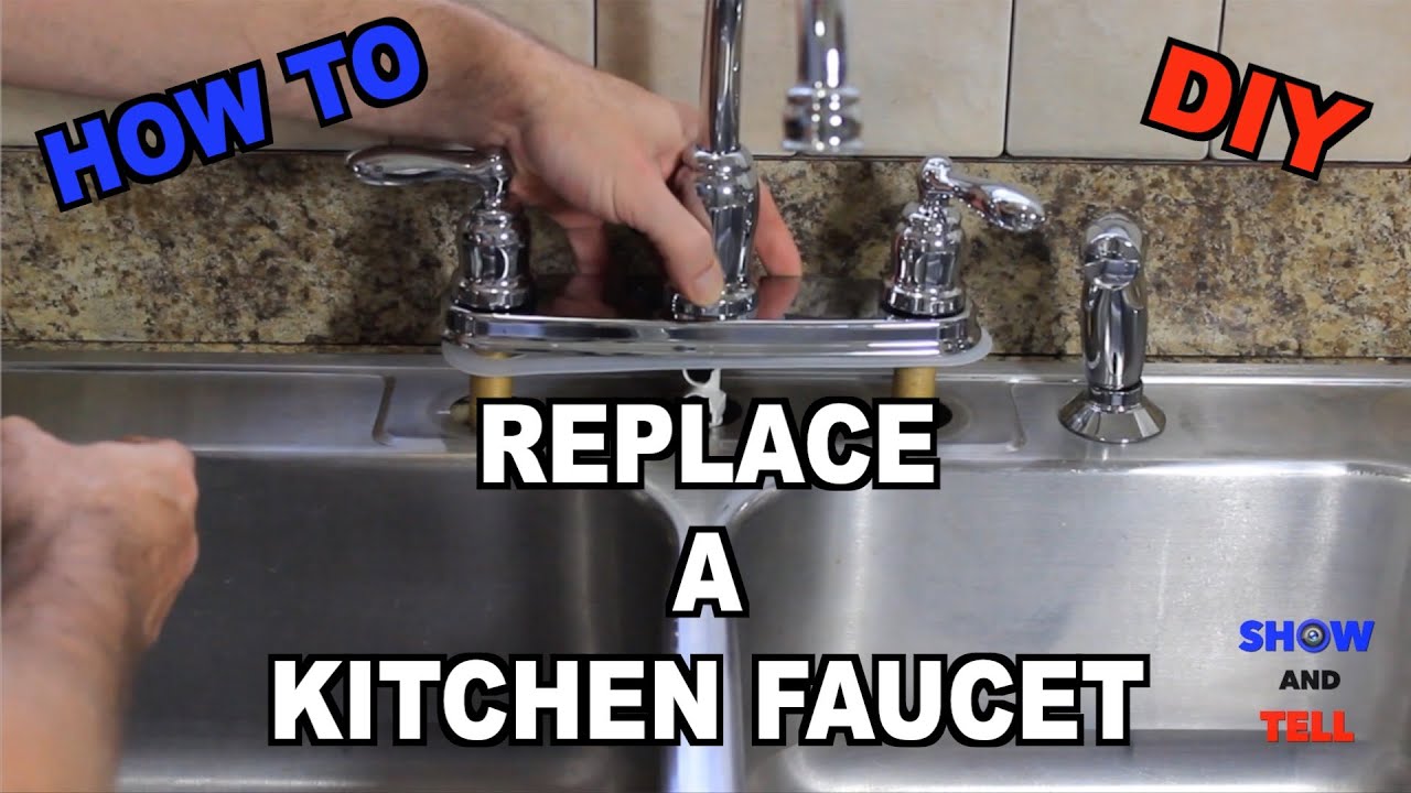 How To Replace A Kitchen Sink Faucet Youtube