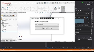 Solidworks C# API - Open Solidworks Documents from WPF Desktop Application