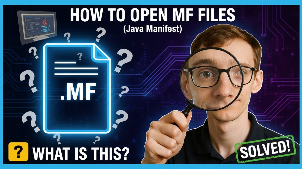 How to Open MF Files (Java Manifest) - YouTube