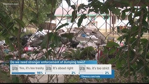 Trash piling up on private property in Macon irritates homeowner