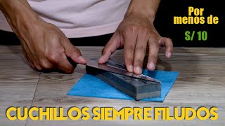 Afilar cuchillos en casa, ¡la técnica de los expertos!