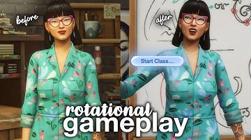 From basement studio to OWNING an art center! (Sims Rotational Gameplay)