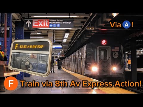 F Train Via 8th Av Express Action 