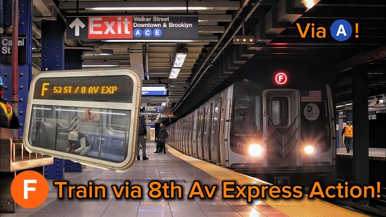 F Train via 8th Av Express Action!