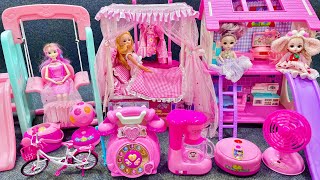 11 Minutes Satisfying with Unboxing Barbie Princess House Wardrobe Collection Toys Review ASMR