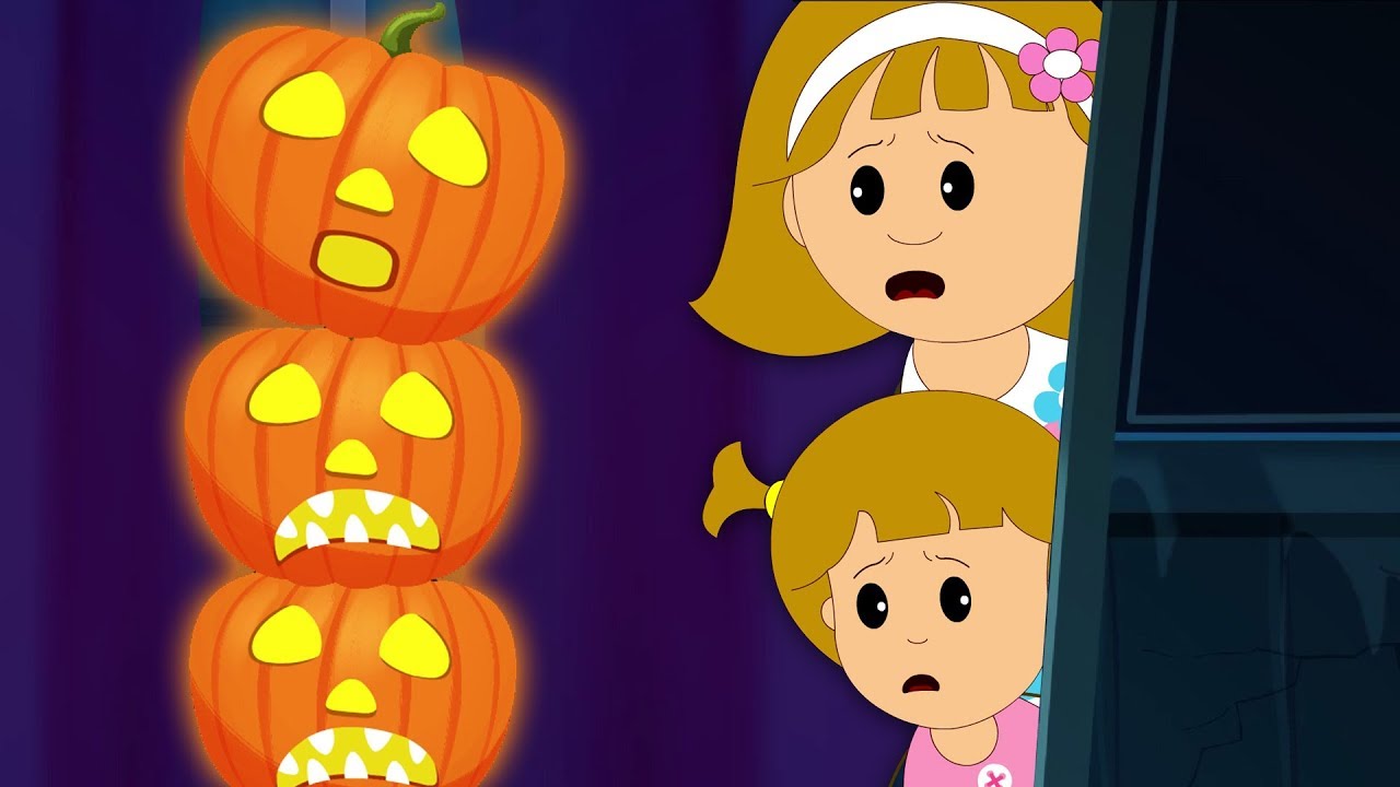 🎃 Five JACK-O-LANTERNS 🎃  Nursery Rhyme for Kids by Hoopla Halloween