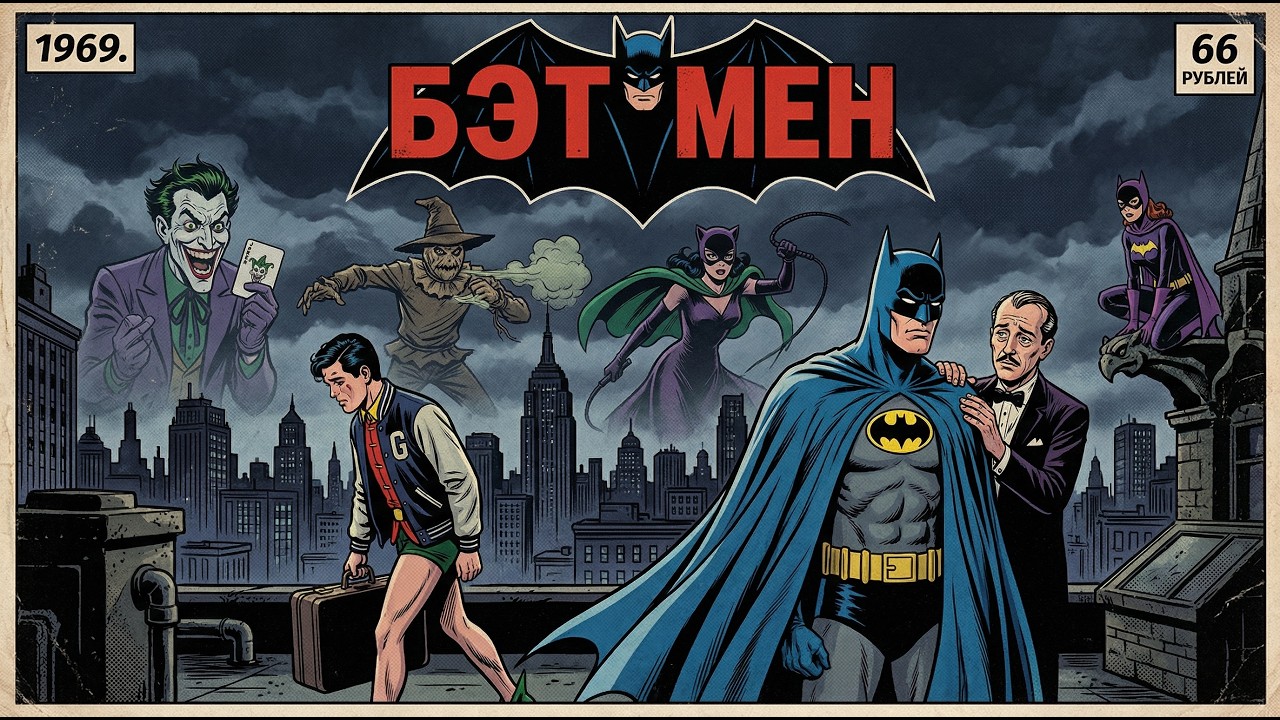 Бэтмен: 1969 год: Конец Динамичного Дуэта и второе рождение героя. ИИ-подкаст