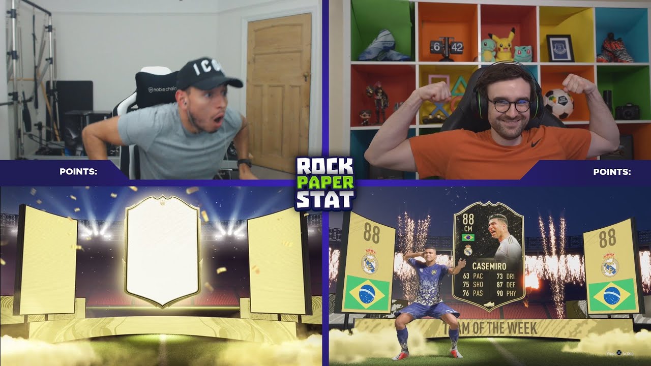 YOU MUST BE JOKING!?! THE PERFECT ICON PACKED IN ROCK PAPER STAT vs AJ3!!! (ICON PACK FIFA 20)
