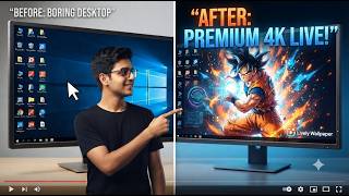 Turn Your Boring PC into a Premium Setup 😍 | Free 4K Live Wallpaper Tutorial 🔥 screenshot 5