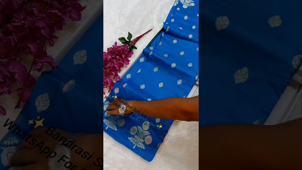 Water Zari Banarasi Soft Silk Saree 