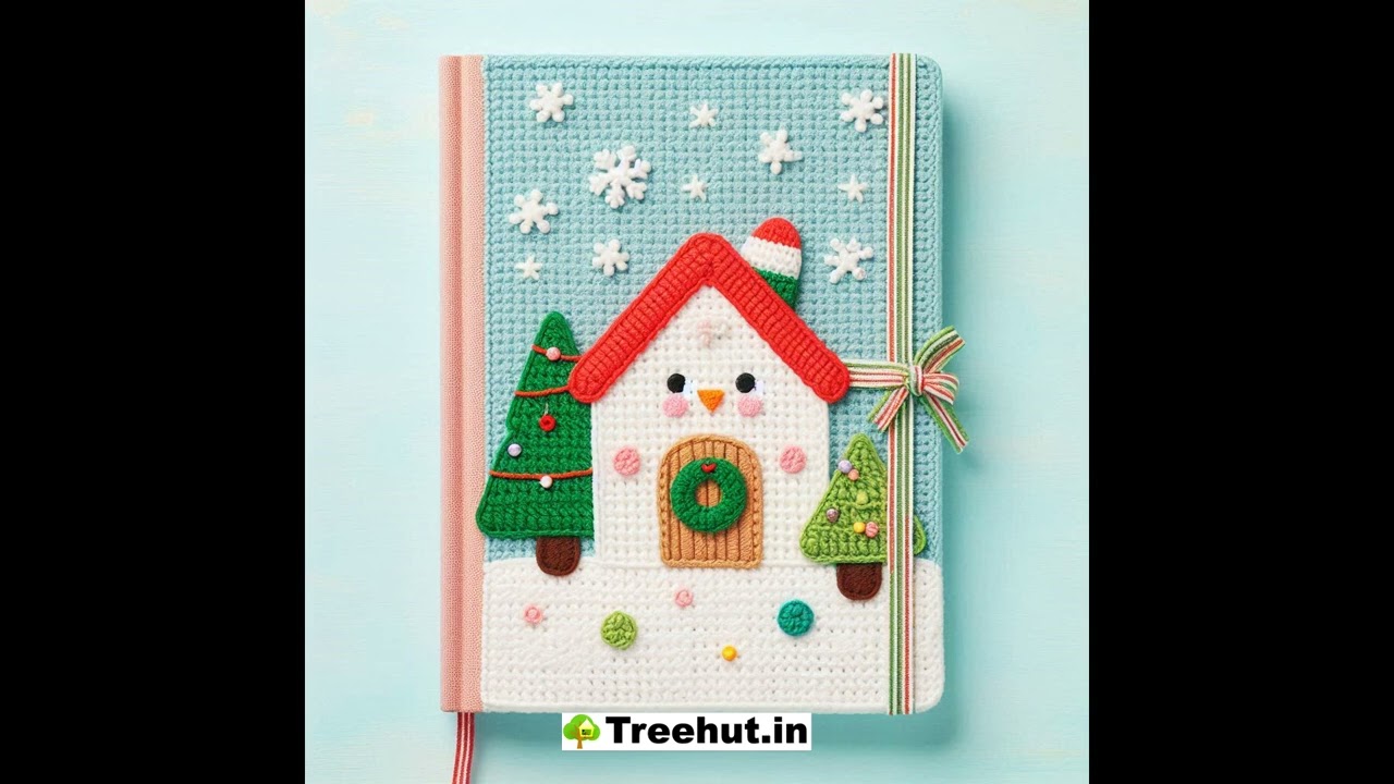 Crochet Christmas Library Book Cover Ideas | Handmade Holiday Accessories