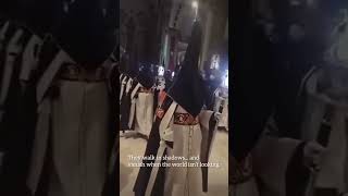 The Hooded Shadows at the Pope’s Funeral