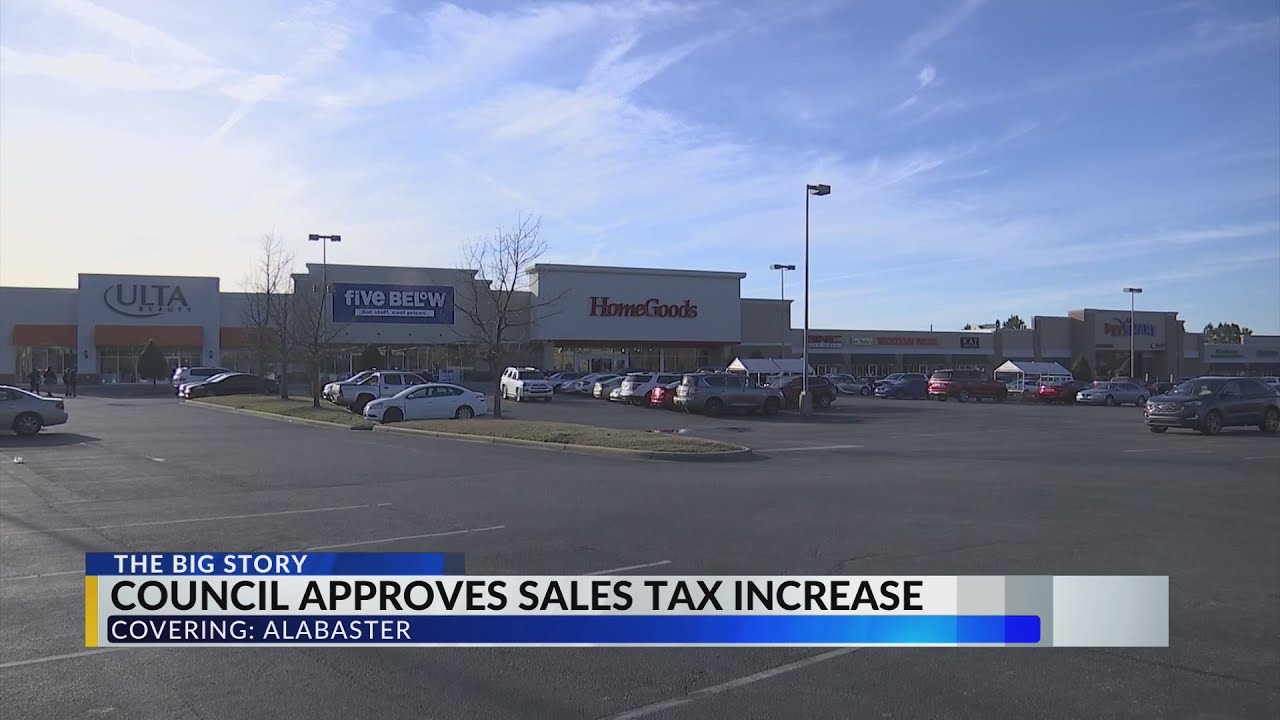 Alabaster City Council approves sales tax increase YouTube