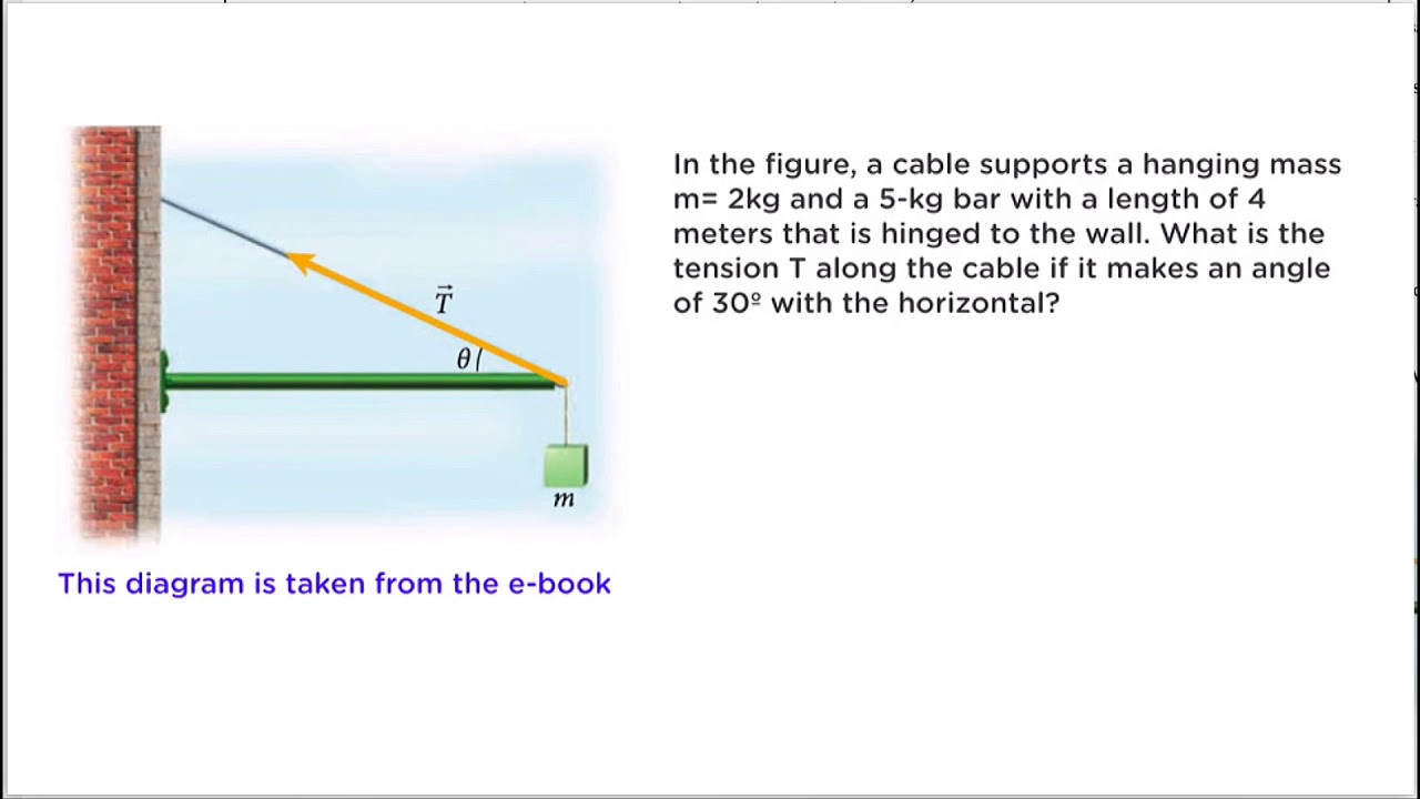 Static Equilibrium Involving Torque - YouTube