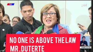 DATING SEN.DE LIMA HANDANG TUMESTIGO KUNG IPAPATWAG NG ICC BILANG WITNESS