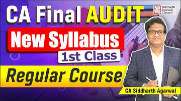 CA Final Audit Demo Class | New Syllabus | Siddharth Agarwal