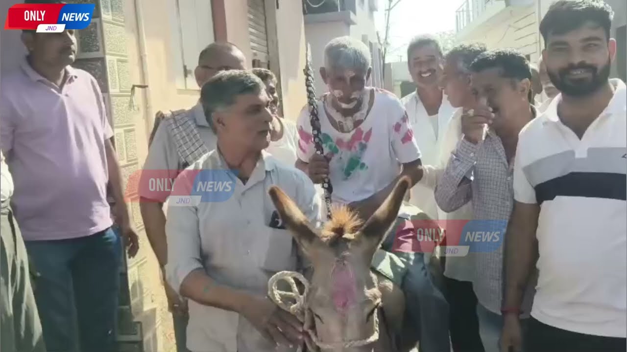 ગધેડાની સવારી અને રાજા જેવું માન! જાણો ધંધુસર ગામની વર્ષો જૂની પરંપરા.