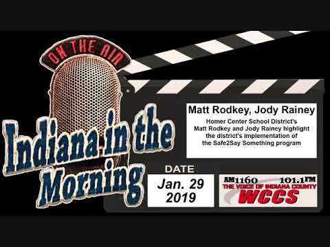 Indiana in the Morning Interview: Matt Rodkey and Jody Rainey (1-29-19)