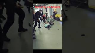 Airport standoff security breach fight #shorts #reel #shortfeed