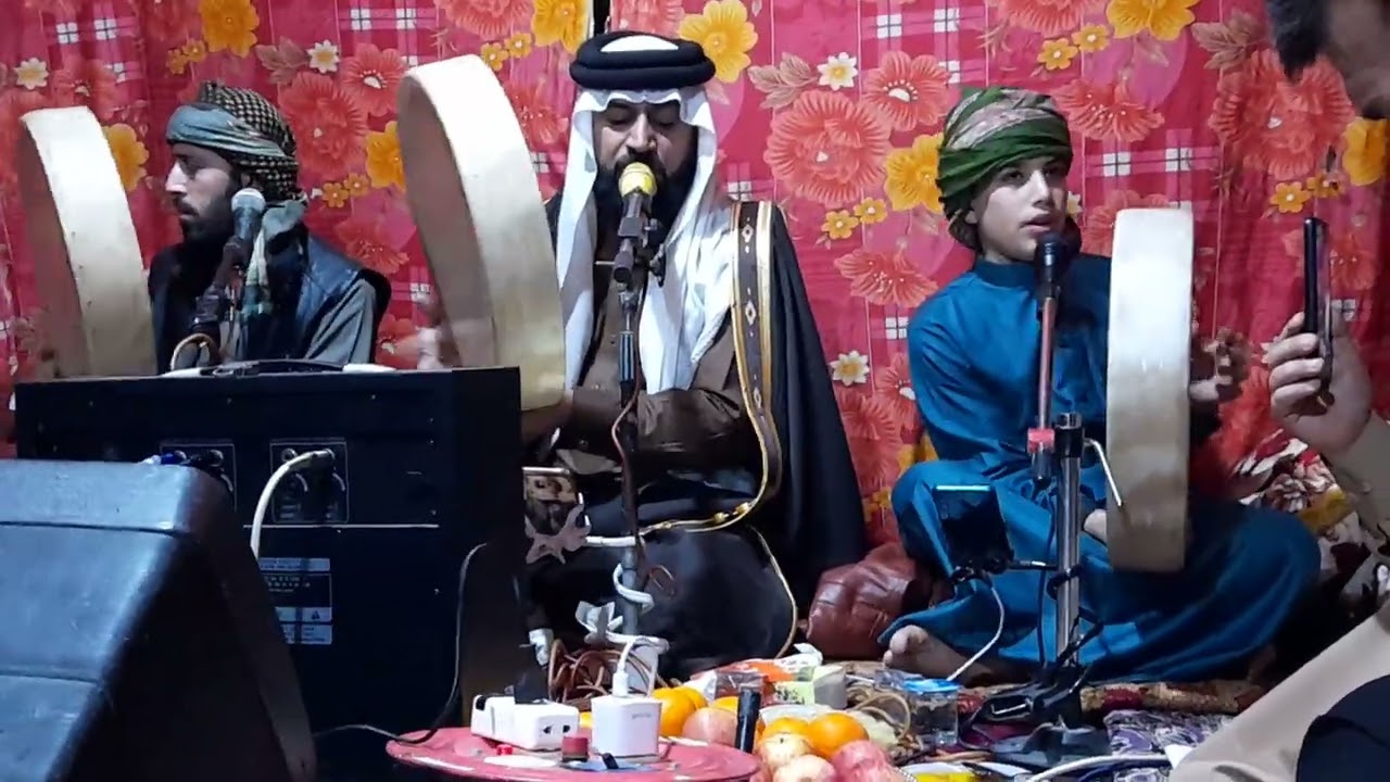 المداح ميسر الحيالي عتابات حزينة ومديح حربي بحق السادة البوعجة وضرب حراب في قضاء الدور جديد (2023)