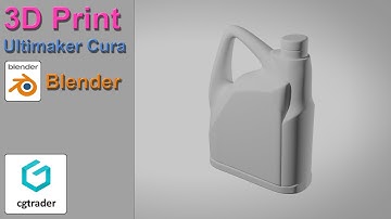 How print 3d object with blender and ultimaker cura
