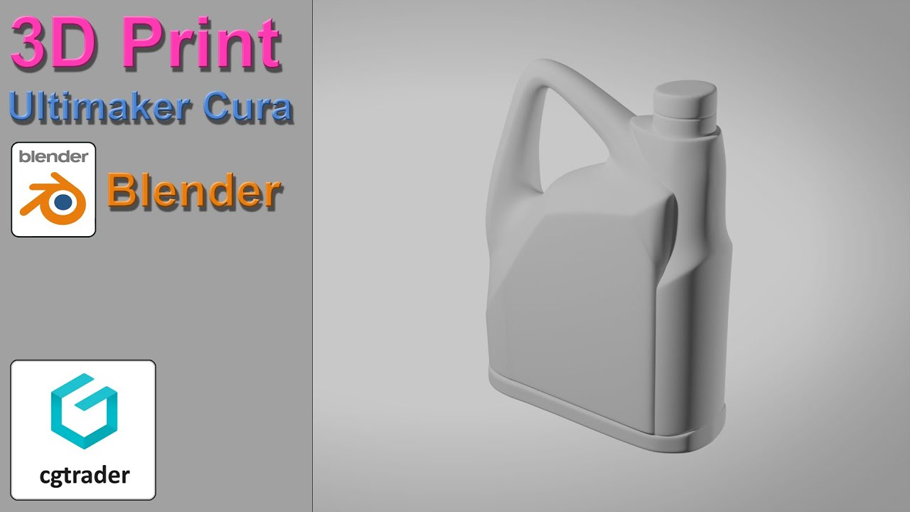 How print 3d object with blender and ultimaker cura - YouTube