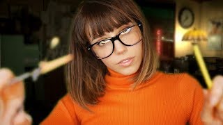 ASMR ~ Velma Dinkley Interrogates You R.P (hair cutting, scissors, scratching, soft spoken)