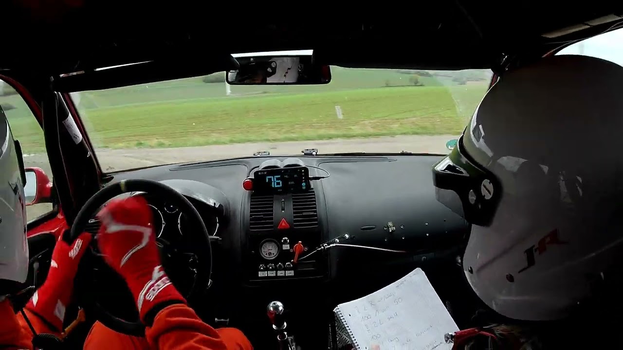 Saarlandrallye 2025, WP 2 (mit Überholvorgang und Wiesenbesuch)