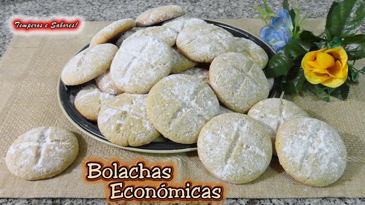 BOLACHAS ECONÓMICAS fáceis de fazer e deliciosas
