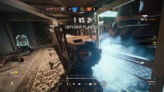 2V4 Clutch Barely Rainbow Six Siege Myonix