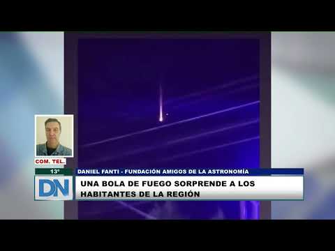 Una bola de fuego sorprende a los habitantes de la región