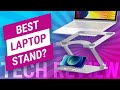 Best Adjustable Laptop Stand For Desk? | Quntis Laptop Riser with Phone Mount Review (Amazon)