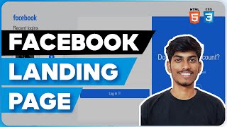 Facebook Landing Page using HTML & CSS | Full Stack Web Development