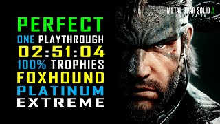 METAL GEAR SOLID 3 DELTA - The PERFECT Foxhound Guide - 100% in ONE Playthrough