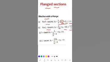 Effective width of flange.
