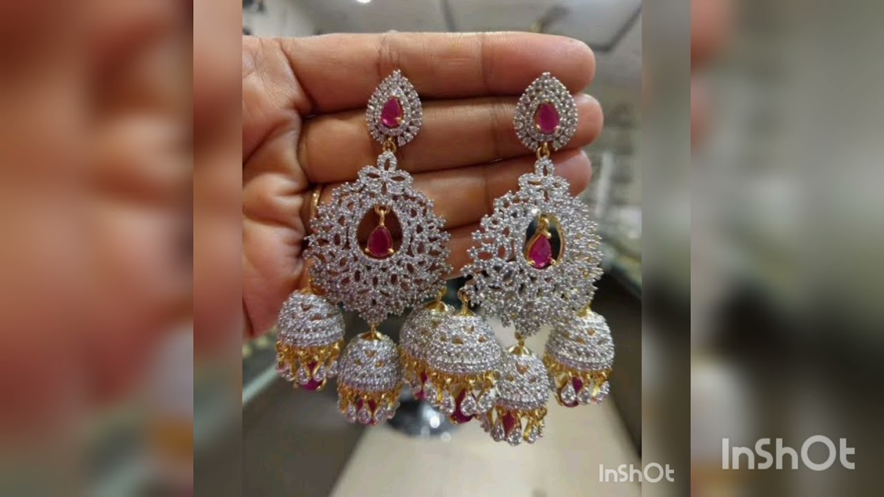 latest trendy diamond earrings