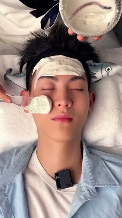 Satisfying male facial!! Korean glass skin process best video #shorts #asmr