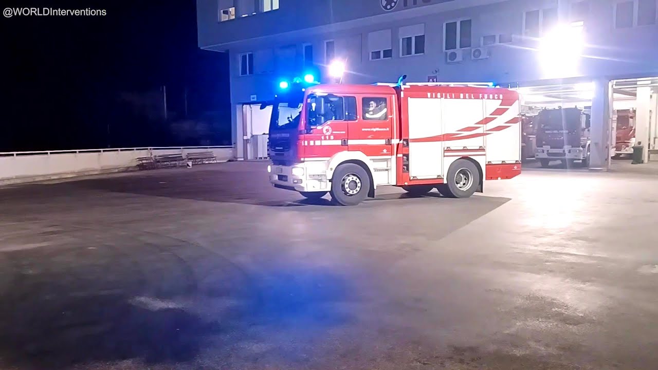 Vigili del Fuoco Trieste | Trieste Fire Brigade - responding to fire