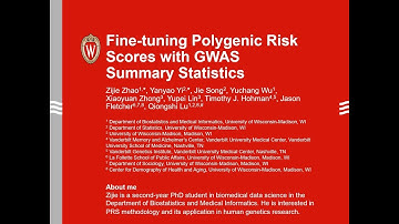 Zijie Zhao: Fine-tuning Polygenic Risk Scores with GWAS Summary Statistics