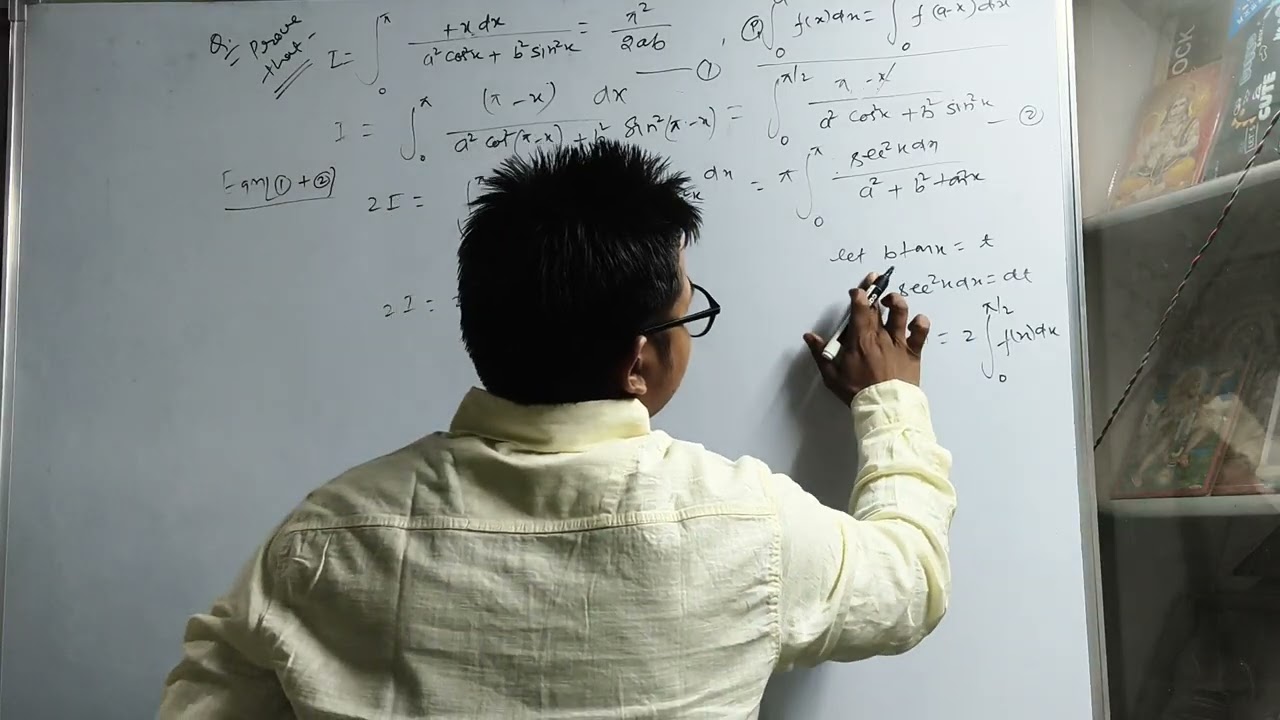 Prove that Integration of x by a^2 Sin^2x+ b^2 cos^2x from 0 to Pi = Pi Square by ab