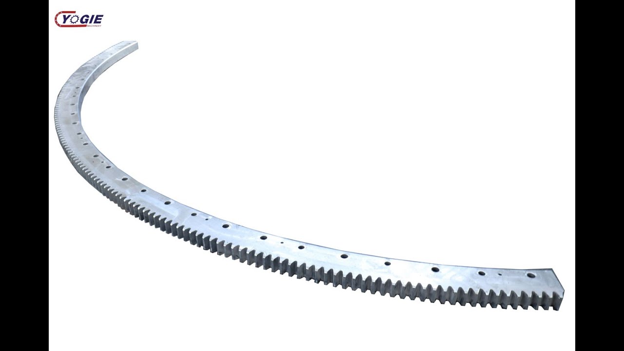 curved gear rack - YouTube
