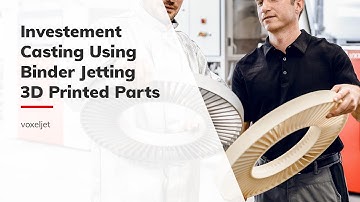 Investment casting using voxeljet 3d printed parts