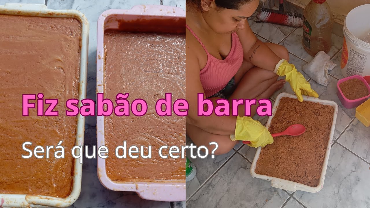 Reciclagem de óleo velho  / faça vc mesmo sabão de barra.