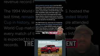 The FIFA President also said 77 of the 104 World Cup matches have 1 million ticket requests each.