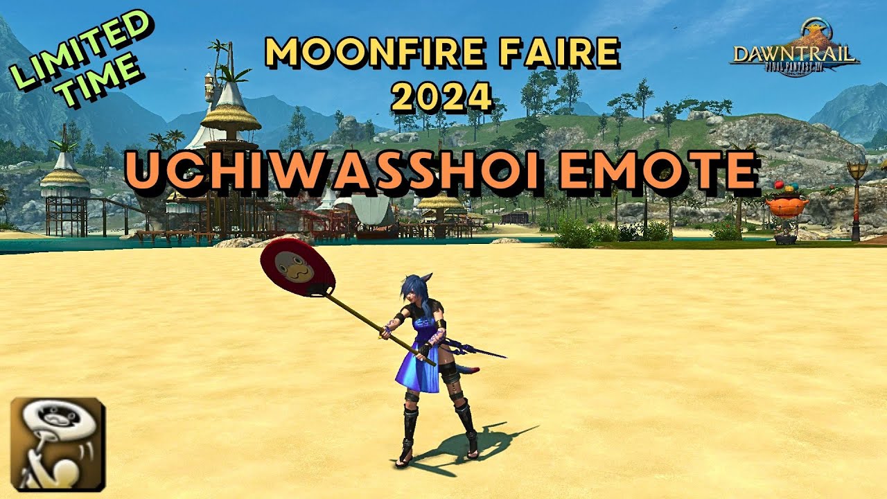Uchiwasshoi Emote Showcase FFXIV Moonfire Faire (2024) YouTube