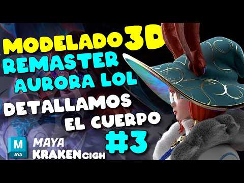 🐰REMASTERIAZANADO a Aurora🎩 🌊Detallamos el cuerpo y detalles Parte 3 #3d #aurora